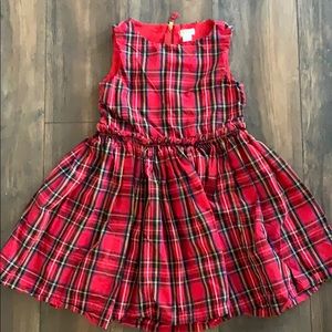 Crewcuts girls plaid Christmas dress